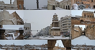 Midyat'tan kar manzaraları