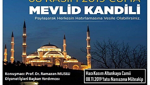 Midyat'ta Mevlid Kandili Programı düzenlenecek 