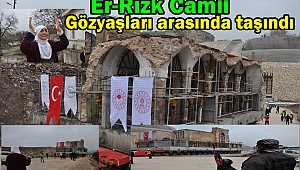 Hasankeyf'teki son eser gözyaşları arasında taşındı 