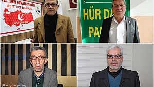 Midyat'taki siyasi parti ve STK temsilcilerinden Kudüs mitinglerine destek 