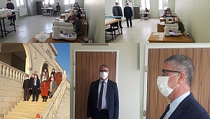 Midyat Halk Eğitim Merkezinde maske üretimine başlandı