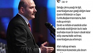 İstifası kabul edilmeyen İçişleri Bakanı Soylu'dan ilk açıklama