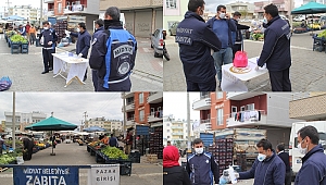 Midyat’taki semt pazarlarında Coronavirus önlemleri artırıldı