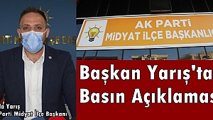AK Parti Midyat İlçe Başkanı Atilla Yarış'tan basın açıklaması 