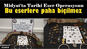 Midyat'ta paha biçilmez tarihi eserler ele geçirildi