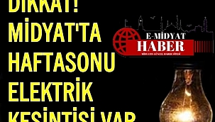 Midyat'ta hafta sonu elektrik kesintisi uygulanacak 
