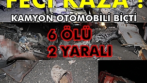 Midyat-Dargeçit yolunda feci kaza: 6 ölü 2 yaralı 
