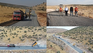 Midyat’ta kırsal mahallelerin yollarında yenileme çalışması yapıldı