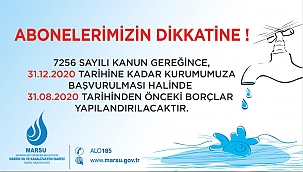 MARSU’dan borç yapılandırma hatırlatması