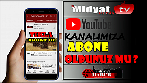 YouTube Kanalımıza Abone Oldunuz mu ? Hemen tıklayın 