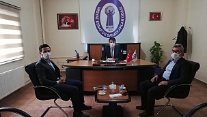 HÜDA PAR Midyat İlçe Başkanlığından Esnaf ve Sanatkârlar Odasına ziyaret 