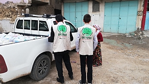 Mardin Umut Kervanından Miraç Kandilinde gıda yardımı 