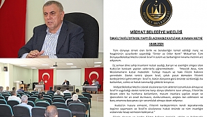 Midyat Belediye Meclisinden siyonist işgal rejiminin zulmüne tepki 