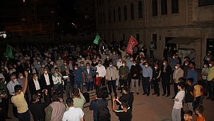 Midyat'tan Kudüs'e destek işgal rejimine lanet 