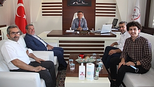 HÜDA PAR Midyat ilçe Başkanlığından Milli Eğitim Müdürü Altay'a ziyaret