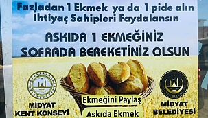Midyat’ta bir yardımlaşma örneği “Askıda Ekmek” geleneği sürdürülüyor