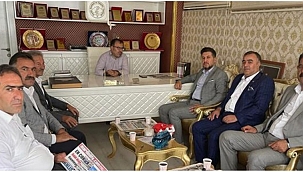 Muhtarlardan gazetecilere ziyaret