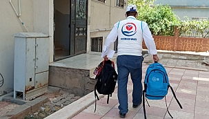 Yetimler Vakfı'ndan Midyat'ta 120 yetim öğrenciye Kırtasiye seti yardımı