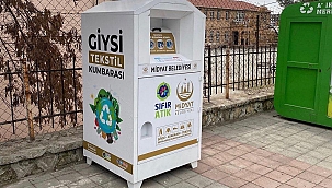 Midyat’ta 50 noktaya tekstil atıkları kumbaraları konuldu