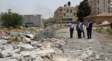 Başkan Şahin, Millet Bahçesi çalışmalarını yerinde inceledi