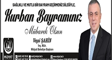  Başkan Şahin'den Kurban Bayramı mesajı