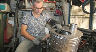 Midyat'a has odun sobası usta ellerde şekil buluyor