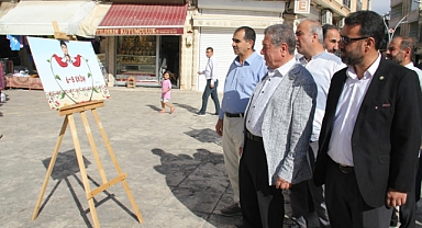Midyat'ta 6-8 Ekim şehitleri resim sergisiyle yad edildi