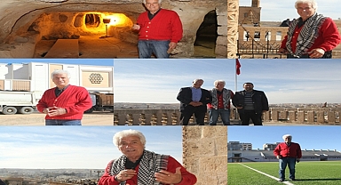 Duayen Gazeteci ve TV programcısı Erkek Midyat'taydı