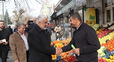 HÜDA PAR Genel Başkanı Yapıcıoğlu'ndan Midyat esnafına ziyaret
