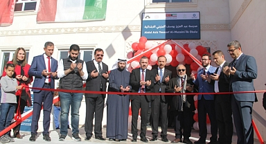 Midyat'ta Kuveyt Necat Derneği tarafından yaptırılan okulun açılışı yapıldı