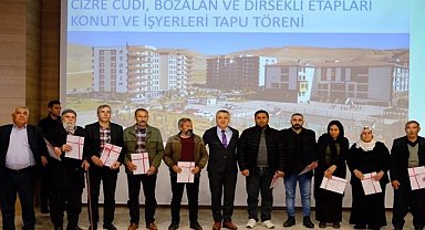 Şırnak'taki çukur olaylarında evleri yıkılanlara tapuları teslim edildi
