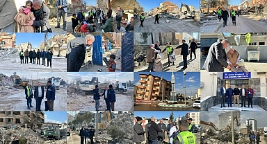 AFET BÖLGELERİNDE ZİYARETLERDE BULUNAN BAŞKAN ŞAHİN: 