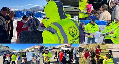 Avrupa Yetim Eli karlı yolları aşarak ücra köylerdeki depremzedelere ulaşıyor
