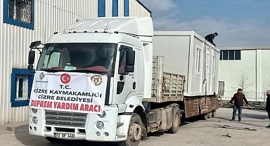 Şırnak'ta üretilen konteynerler deprem bölgesine gönderiliyor