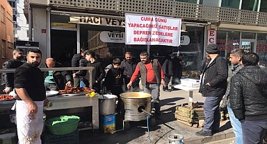 Tatlıcı esnafı kazandığı bütün parayı depremzedelere gönderdi