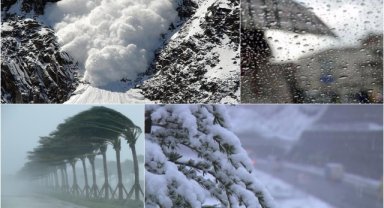 Meteoroloji'den kuvvetli yağış ve çığ uyarısı