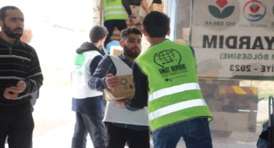 Umut Kervanı Mardin'e 1 tır gıda malzemesi bağışlandı 