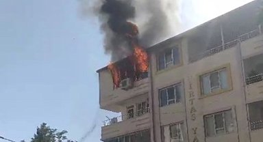 Batman'da yangın: Ev sahibi baygınlık geçirdi