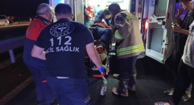 Mardin'de 2 tır çarpıştı: Bir ağır yaralı