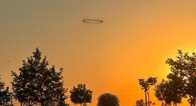 Mardin'de gökyüzünde halka şeklinde görülen cisim görenleri şaşırttı