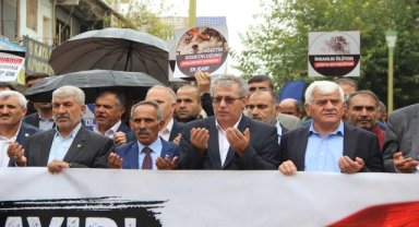 Gazze'deki siyonist katliamına İdil'den tepki