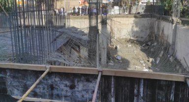 Mardin'de inşaatta çökme: 4 yaralı