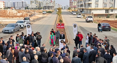 Midyat'ta bir caddenin ismi Filistin olarak değiştirildi 