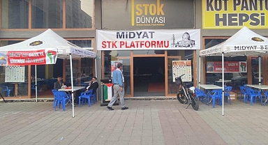 Midyat'ta işgal altındaki Gazze halkı için yardım kermesi düzenleniyor 