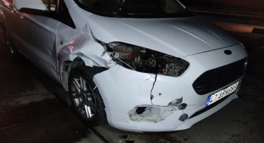 Mardin'de maddi hasarlı trafik kazası