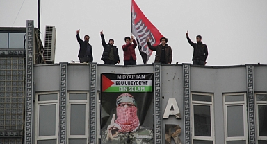 Midyat'ta Ebu Ubeyde'nin posteri açıldı 