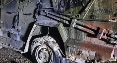 Lastiği patlayan askeri araç devrildi: 7 yaralı