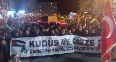 Mardin halkı Gazze için yürüdü