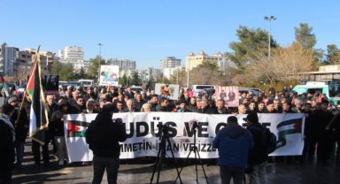 Mardin'de "Dünya Kudüs Haftası" basın açıklaması düzenledi