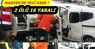 Mardin'de feci kaza: 2 ölü, 16 yaralı